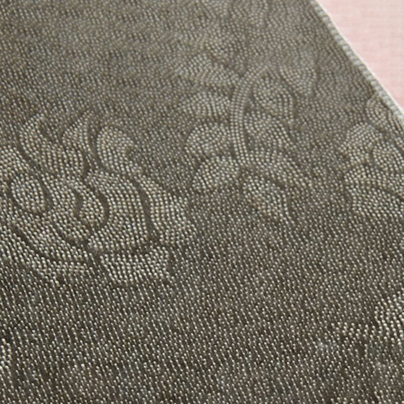 Black Modern Rug Polyester Abstract Print Rug Washable Rug for Living Room