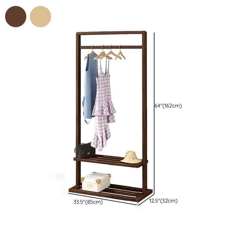 Modern Style Wooden Wardrobe Bedroom Wardrobe Armoire with Garment Rod