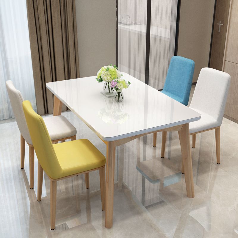 1/5/7 Piece Rectangle Shape Modern Dining Room Furniture Set