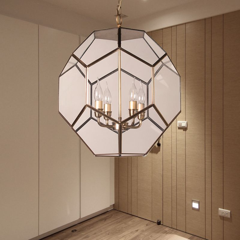 CHANDELATIQUE DE PLAFIC HEXAGON MODERIQUE MORNISME BRORM / VERRE CELLET 4 TEMPS ARRIVENTS PROSIBLE POUR LA CHAMBRE