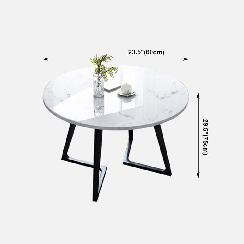 Mesa de piedra con pedestal doble, mesa de comedor de estilo industrial para interiores
