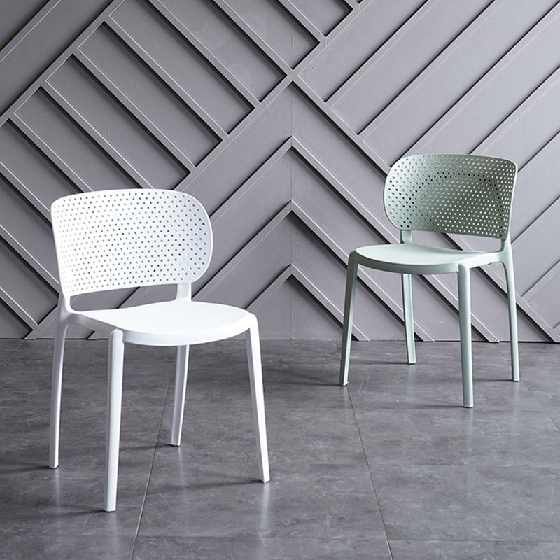 Sillas contemporáneas que cenan la silla lateral abierta plástica sin brazos para la cocina