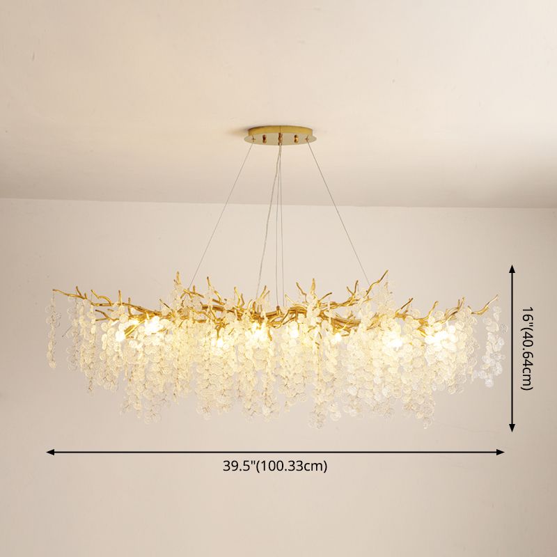 Modern Pendant Lighting for Kitchen Island Rectangle Chandelier Lighting Fixtures