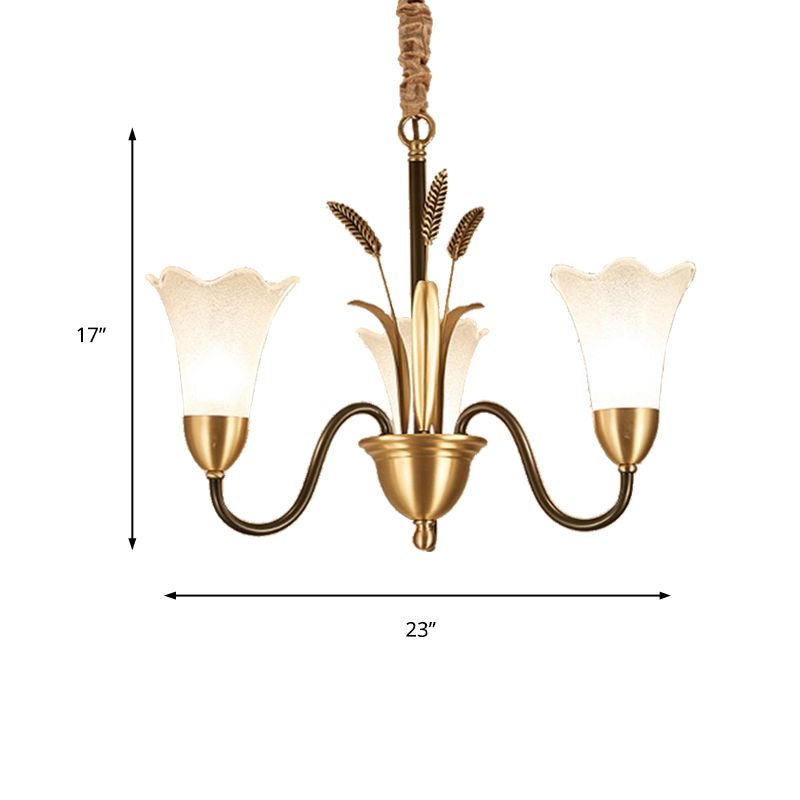 Fleur Fleur Éclairage de lustre métal