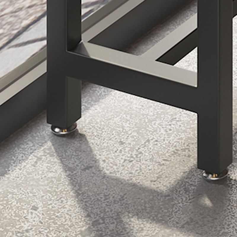 Modern 1/7 Pieces Bar Table Set Rectangle Wood Counter Table with High Stools for Bar