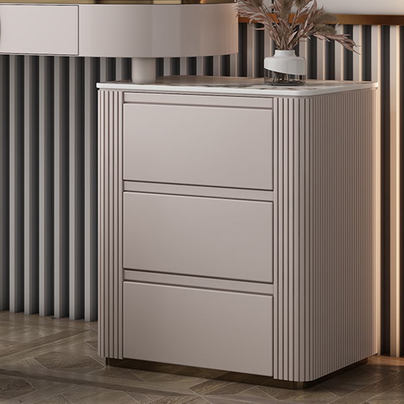 Glam Slate Top Makeup Vanity Set 5-Drawers Vanity Dressing Table
