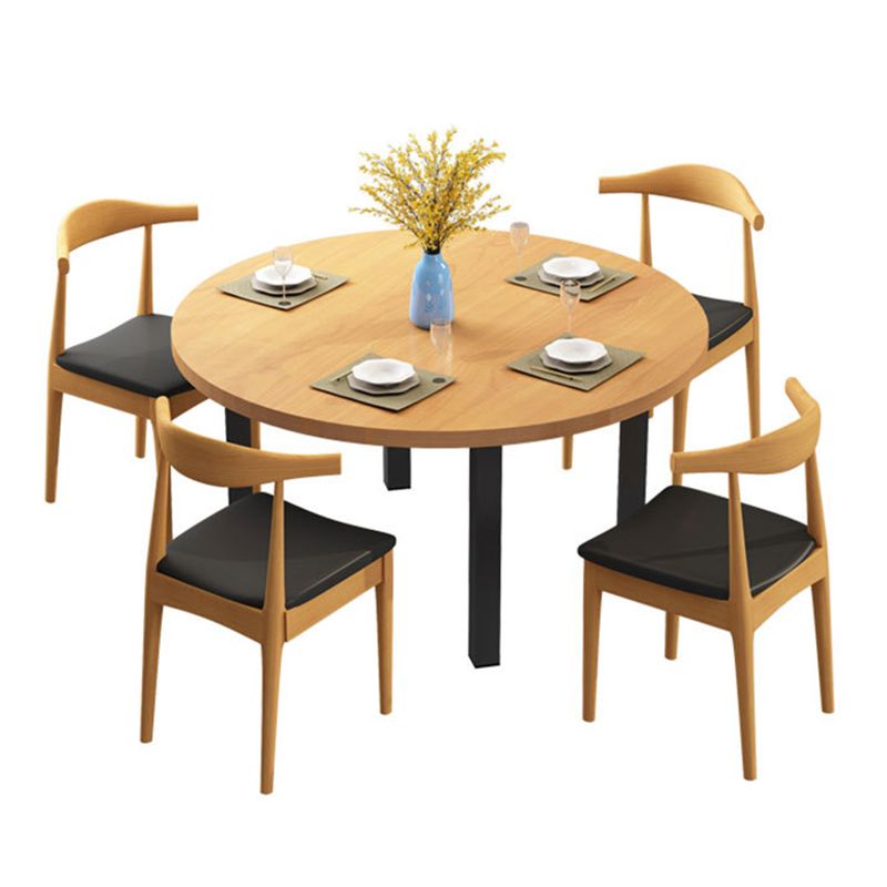 Modern Wood Dining Table Set 1/2/5 Pieces Dining Set for Home Use