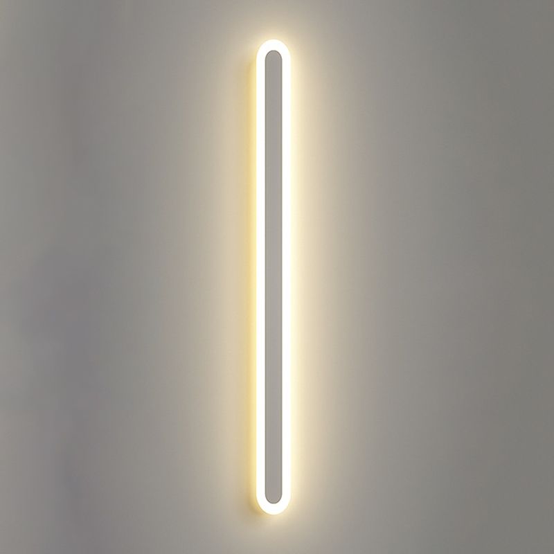 Langstreifen Schatten Wandbeleuchtung moderner nordischer Metall 1 Light Leuchtenlampe