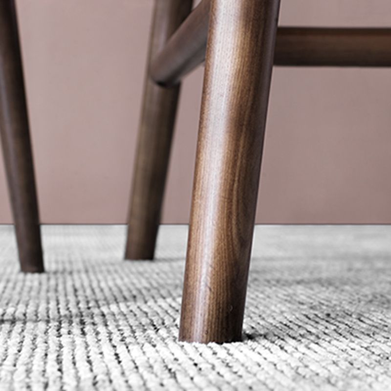 White Top Rectangle Dinner Table Mid-century Modern Style Trestle Base Table