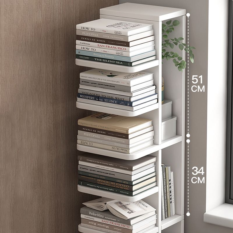 Modern Engineered Wood Bookshelf Standard Bookcase with Shelves
