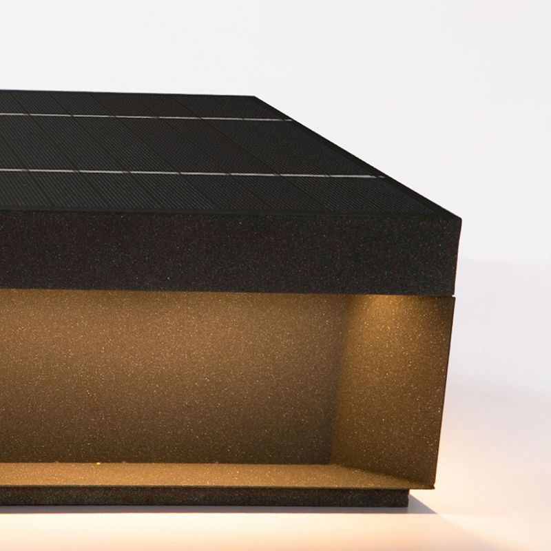 Square Pillar Lamp Modern Outdoor Waterproof Light for Courtyard