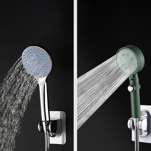 Contemporary Handheld Shower Head High Flow 4-Spray Patterns Wall-Mount Showerhead