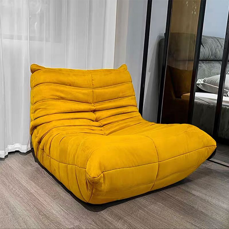 Modern Style Deerskin Velvet without HandrailsParsons Chair with Fixed Backrest