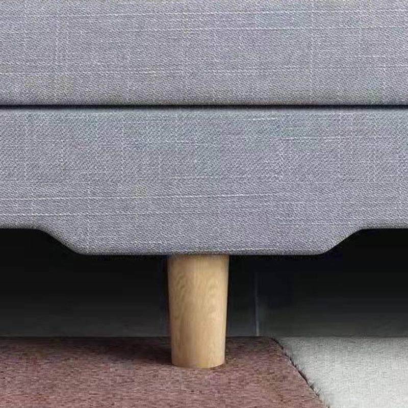 Linen Modern Armless Sleeper for Living Room and Apartment 31.5"