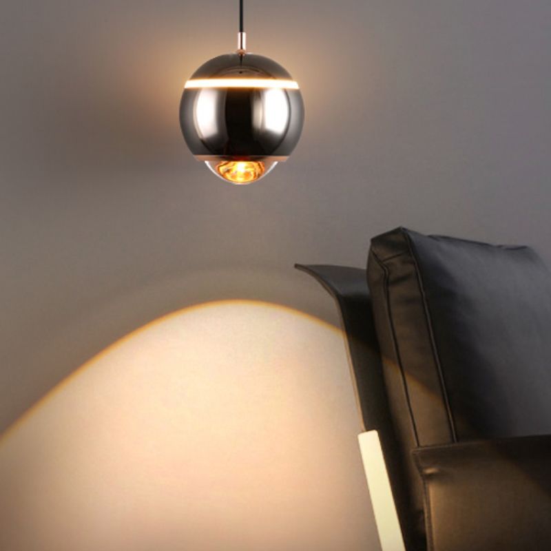 Forme ronde Metal Hanging Light Moderne 1 lumière suspendue à la lumière Light