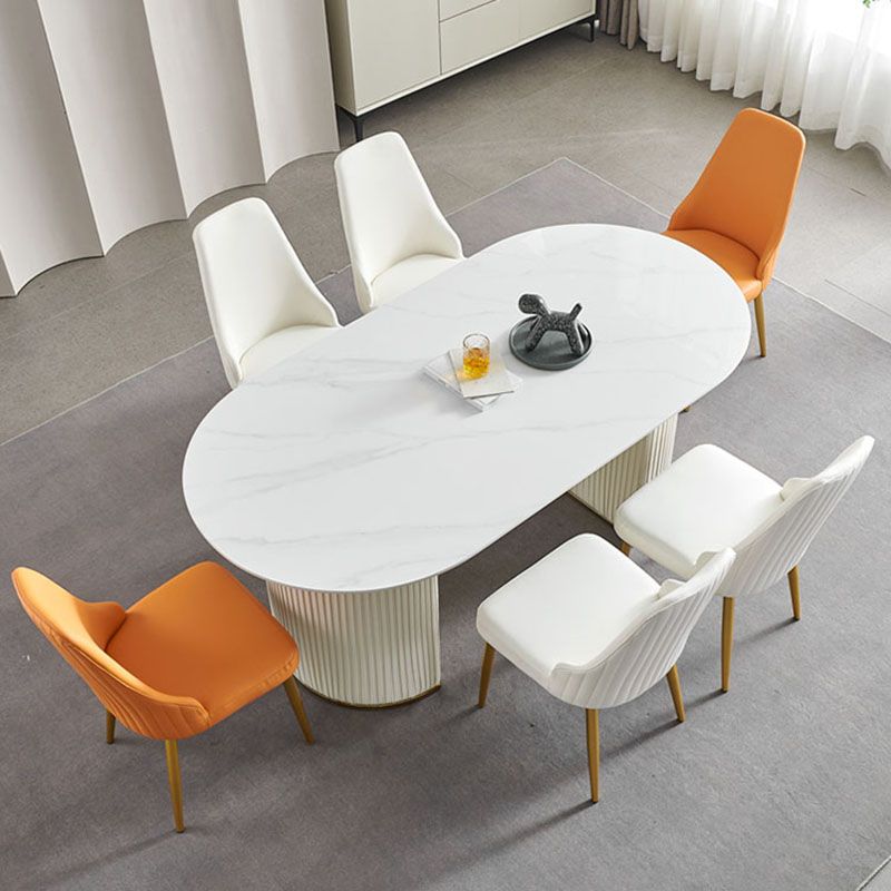 Chaise de salle à manger sans bras à dossier solide de style scandinave, chaise d'appoint rembourrée