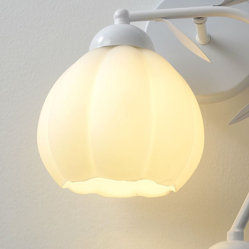 1/2-Light Modernism White Metallic Shaded LED Wall Mounted for Foyer