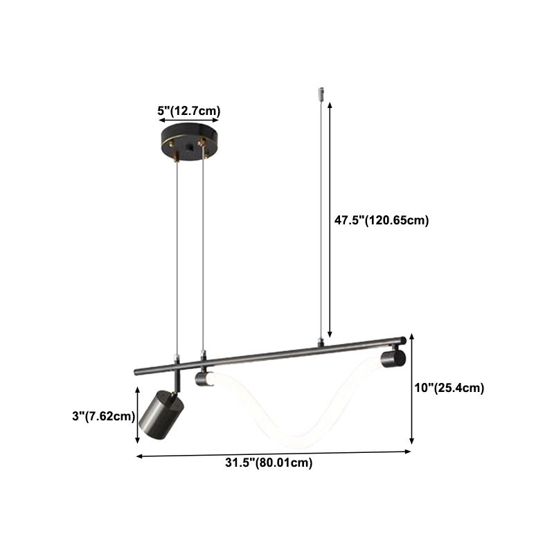 1 Light Hanging Ceiling Lights Modern Hanging Light Fixtures for Dining Room