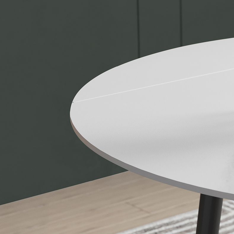 Mesa de comedor extensible de lujo Mesa superior de piedra sinterizada ajustable con 4 patas
