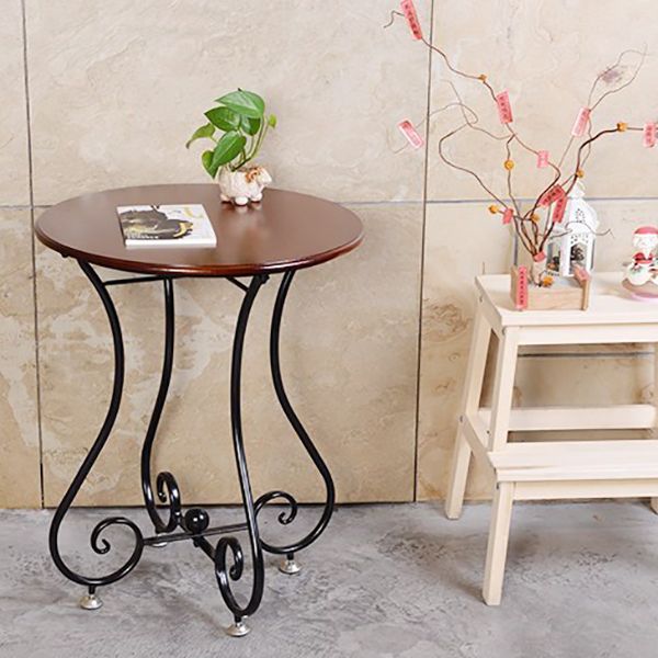 Iron Geometric Coffee Table Round Modern Minimalist Coffee Table