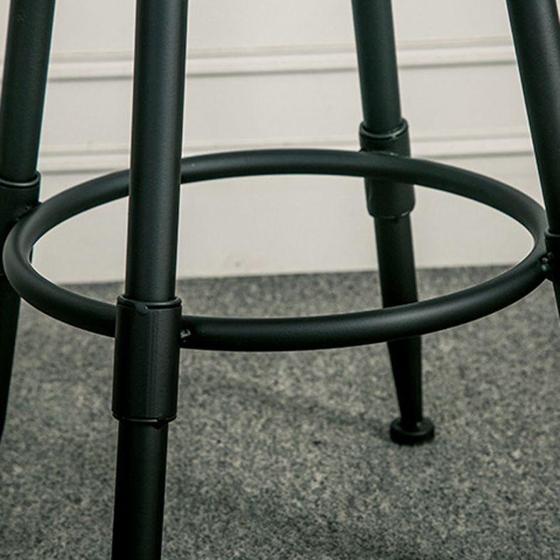Rotating Barstool Industrial Style 4 Feet Bar Stool for Dining Room Set of 3
