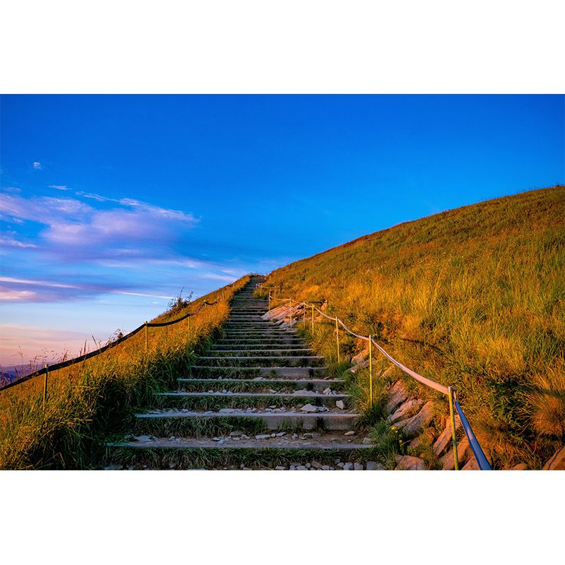 Customized Modern Stairs Building Mural Wallpaper Wall Covering for Bedroom