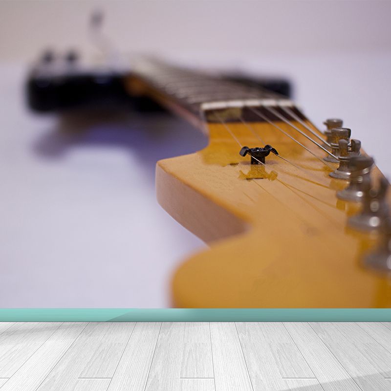 Hobby Musical Instrument Mural Wallpaper Contemporary Wall Covering for Home Decor