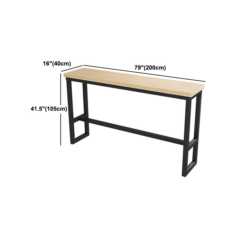 Modern 1/2/5/9 Pieces Rectangular Pub Table Set Wooden Counter Table for Dining Room