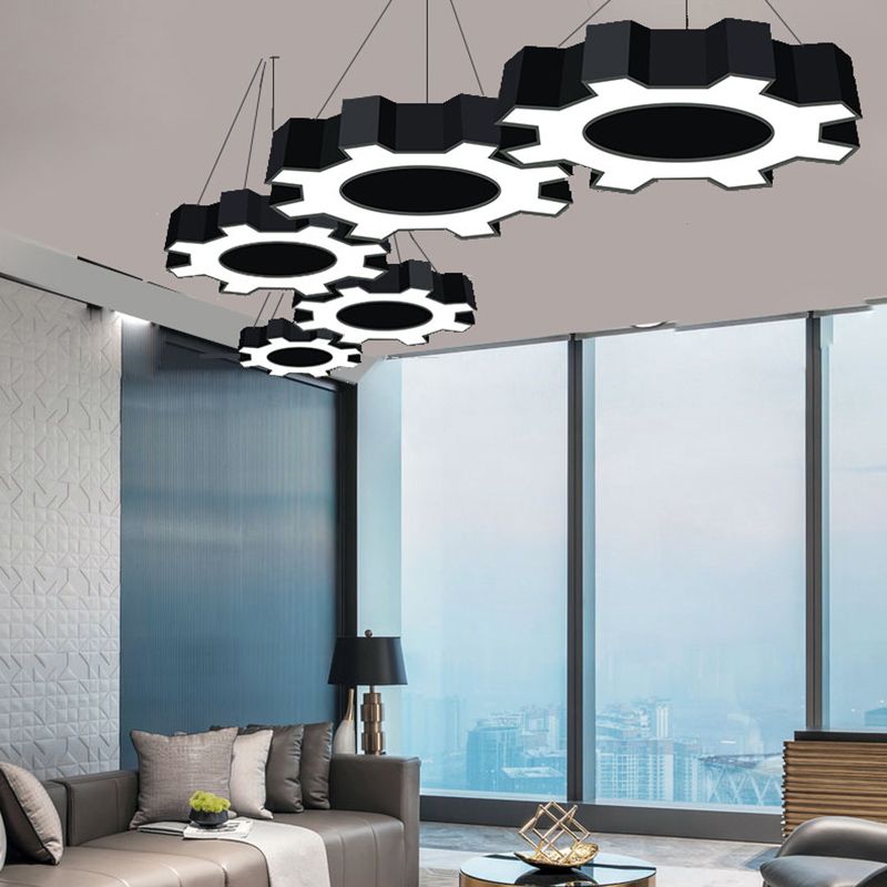 Modern Style LED Pendant Light Simplicity Lighting Fixture for Office Meeting Room