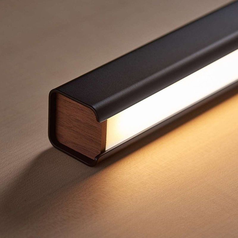 Éclairage d'île de forme linéaire de style moderne