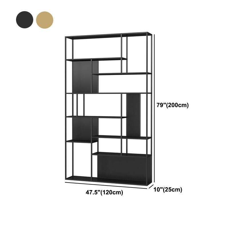 Libreria a glam in stile glam di libreria aperta per sala da studio e ufficio a casa