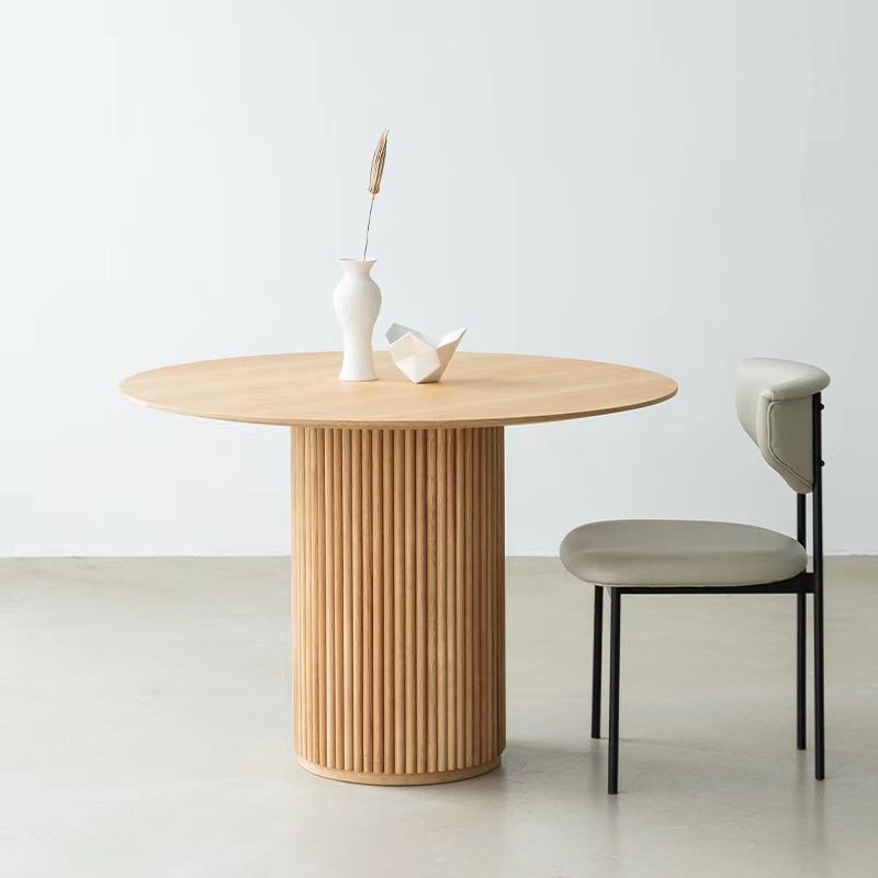 Modern Style Round Dining Table Solid Wood Dining Table for Home