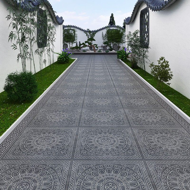 Piastrella per pavimenti per esterni in stile moderno Piastrella per pavimenti vintage con bordo dritto quadrato
