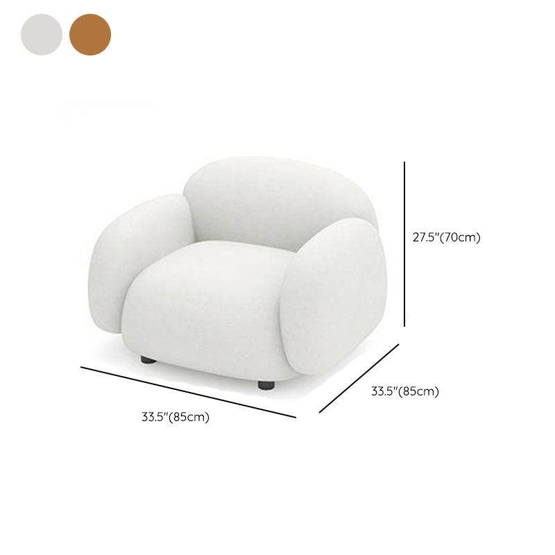 Contemporary Standard Sofa Sewn Pillow Back Sofa for Bonus Room