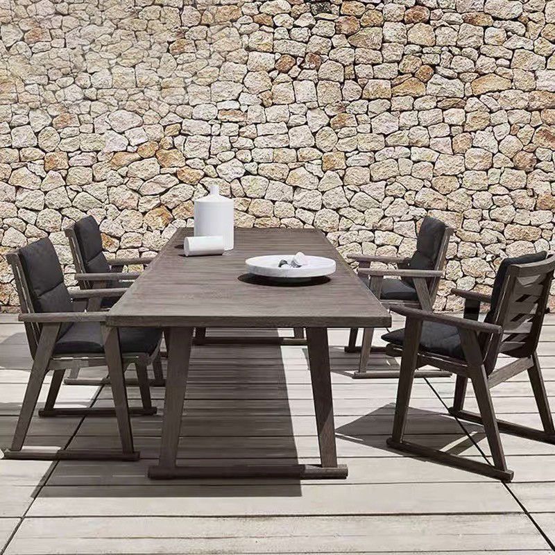 Contemporary Upholstered Dining Chairs Solid Wood Outdoors Dining Chairs