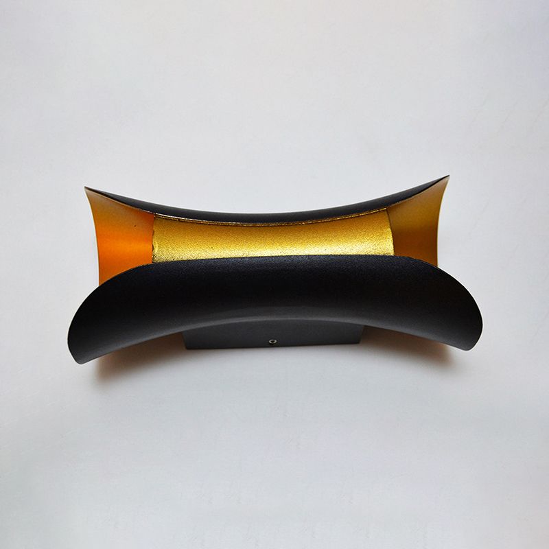 Courte de mur en forme de sablier en aluminium Courté postmoderne a conduit à la lumière