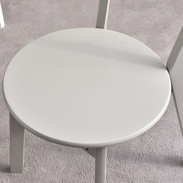 Chaises de salle à manger d'appoint en bois de style scandinave (Ensemble de 2)