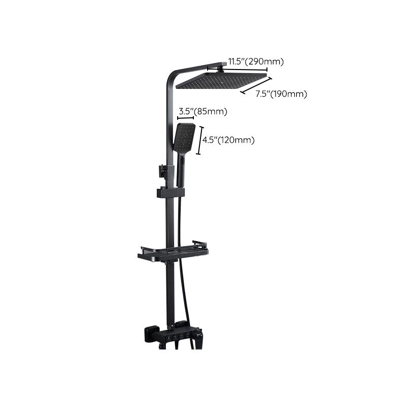 Adjustable Spray Pattern Shower Combo Metal Shower Faucet  Arm Shower Head with Slide Bar