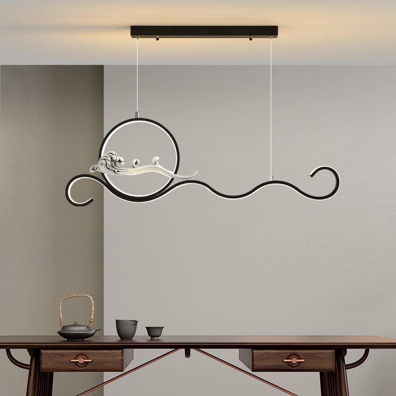 Estilo contemporáneo Luces colgantes de forma lineal Metal de 2 accesorios de iluminación colgante