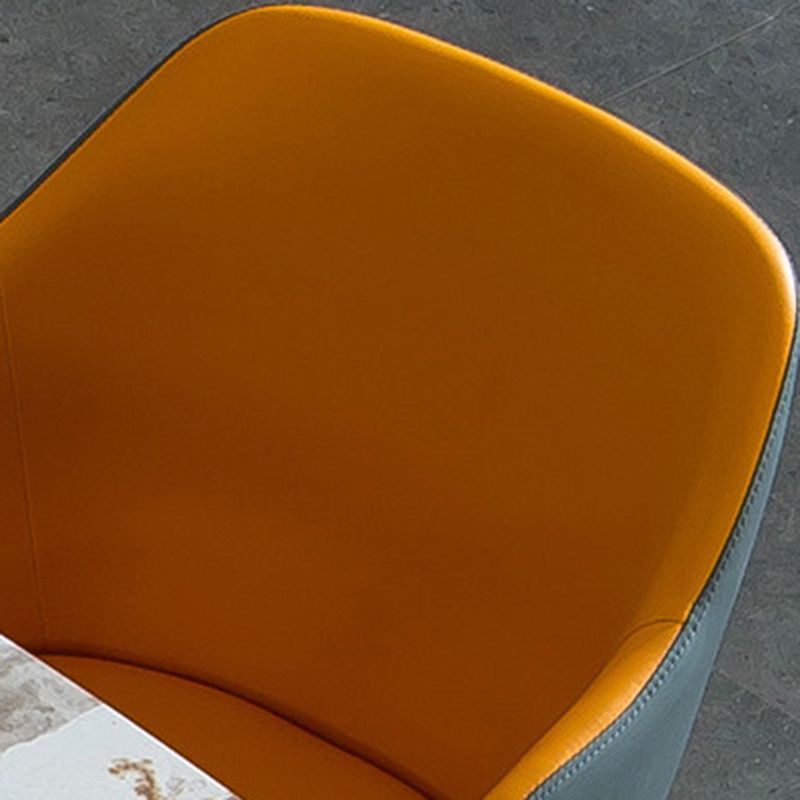 Industrial Arm Chair Solid Back Dining Room Chair for Kitchen