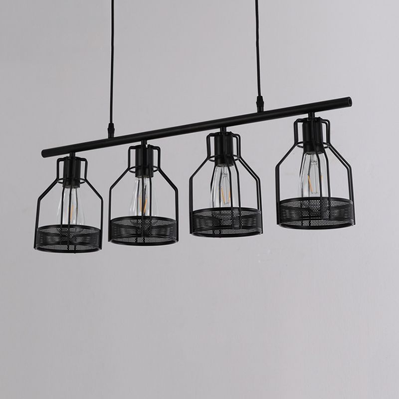 Metal Island Pendant Industrial Style Island Light Fixtures for Living Room