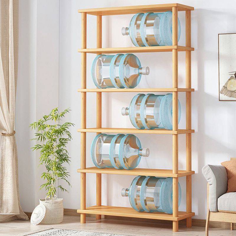 Modern Open Back Standard Bookshelf Wooden Bookcase for Study Room