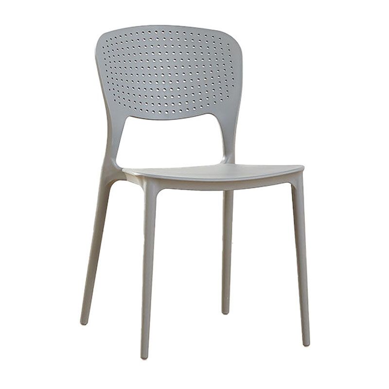 Sillas traseras abiertas contemporáneas que cenan la silla lateral plástica apilable sin brazos
