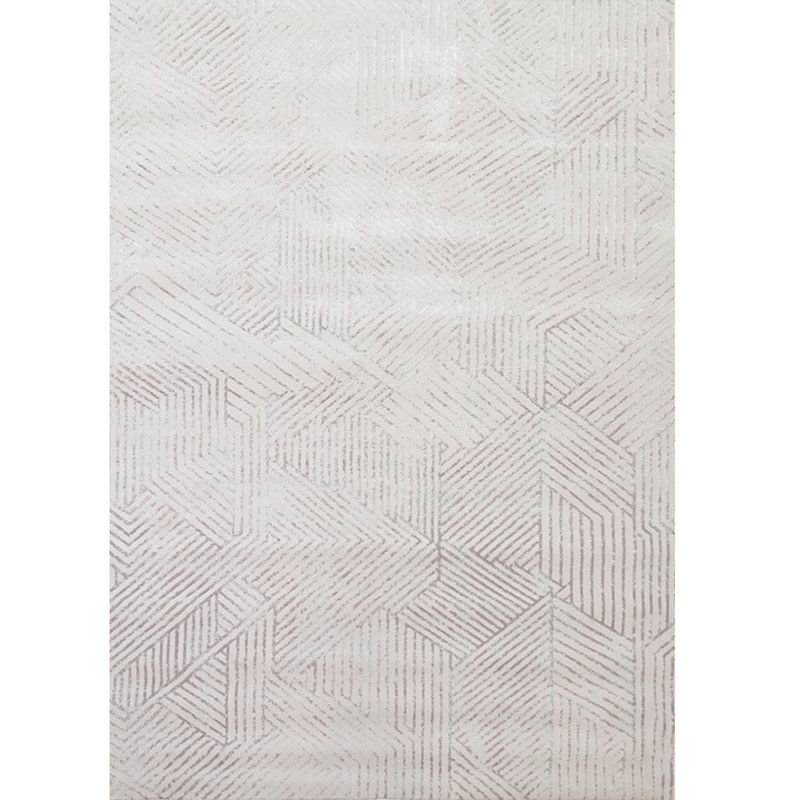 Modern Solid Color Area Carpet Grey Polyester Area Rug Easy Care Rug for Home Decor