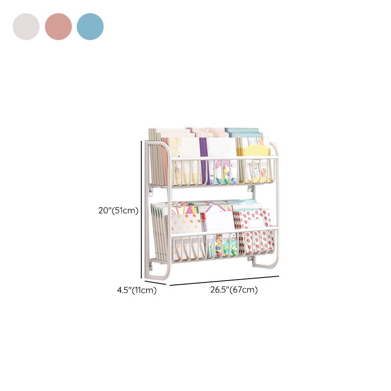 Wall Mounted Metal Bookshelf Children's Picture Book Display Rack