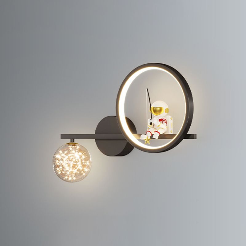 Children LED Wall Mount Light Cartoon Wall Light with Acrylic Shade for Bedroom