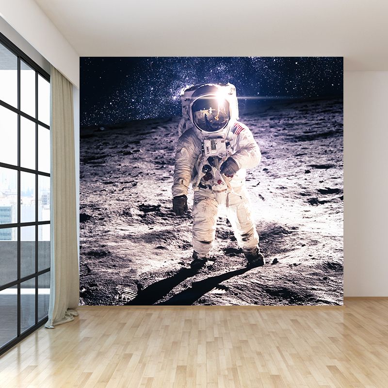 Extra Large Space View Mural Purple Non-Woven Wall Art for Home Decor, Personalised