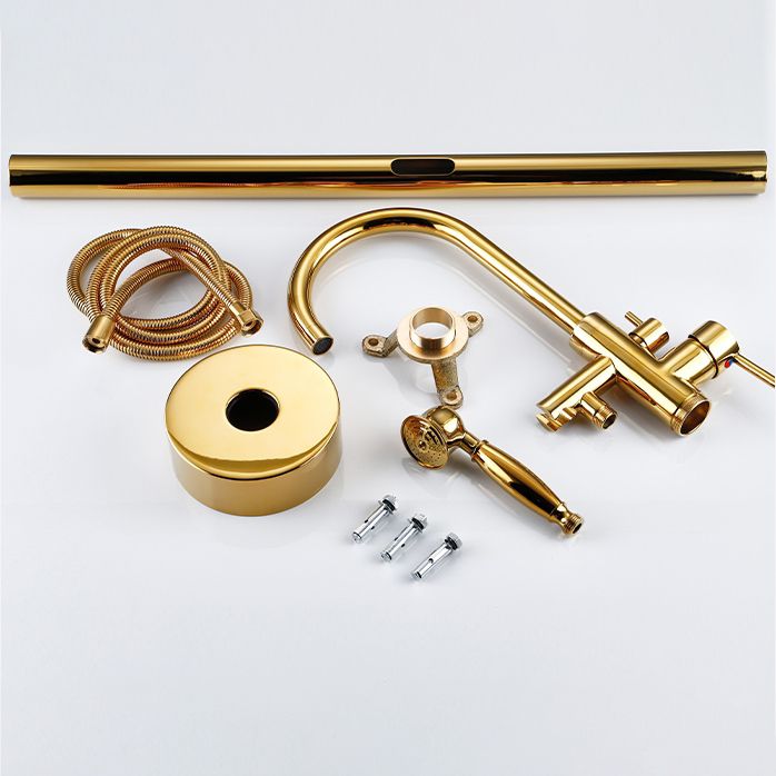 Floor Mounted Metal Freestanding Tub Filler One Hold Freestanding Tub Filler Trim