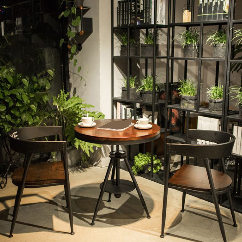 Modern 1/3/5 Pieces Dining Set Round Pine Wood Dining Table for Home