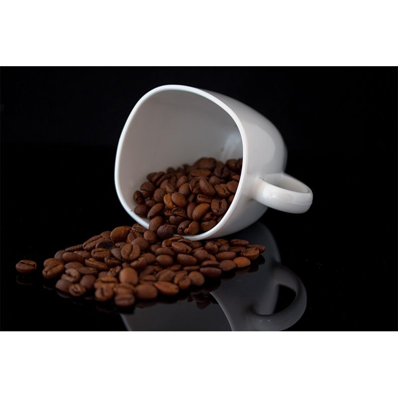 Horizontal Photography Coffee Beans Mural Wallpaper Mildew Resistant for Coffee Shop